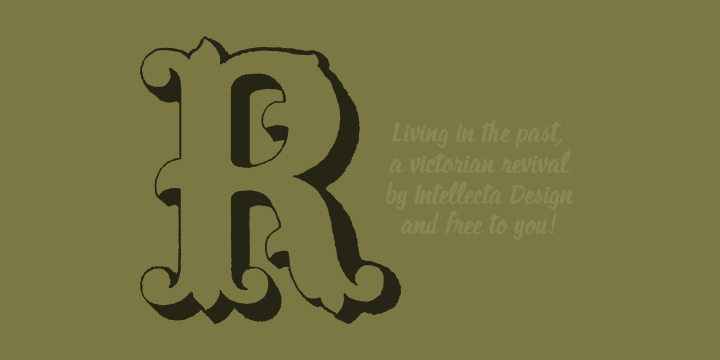 Living in the past font